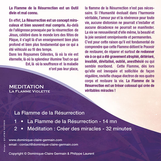 CD de méditation La Flamme de la Résurrection