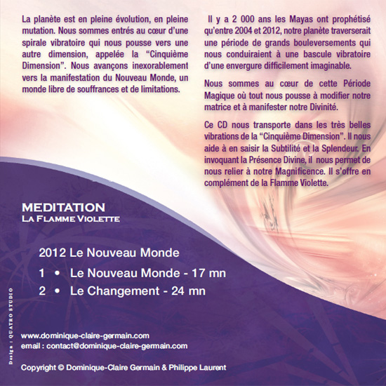 CD de méditation Le Nouveau Monde