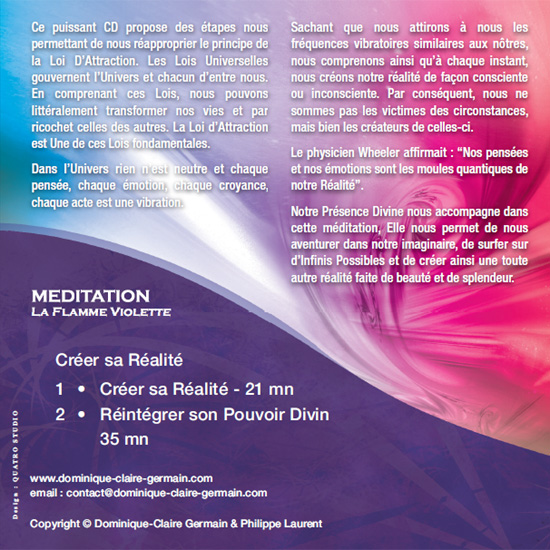 CD de méditation Créer sa Réalité