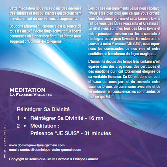 CD de méditation Réintégrer sa Divinité