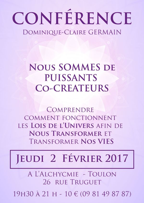 Conférence Nous Sommes de Puissants Co-Créateurs